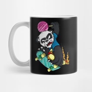 panda with skate board Mug